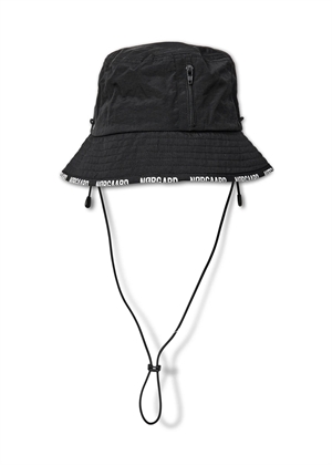 Sunny line bucket hat Black mads Nørgaard 